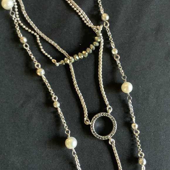 Lucky Brand Silvertone Convertible Necklace - Picture 3 of 4